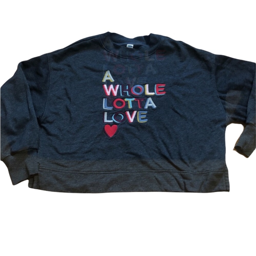 Pride Old Navy A Whole Lotta Love Crop Sweatshirt Pride